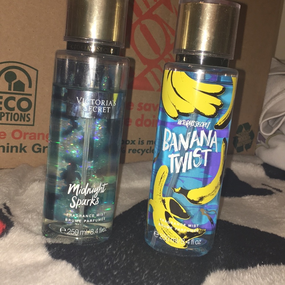two VICTORIA SECRET body sprays